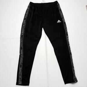 adidas Side-Stripe “The Brand With The 3 Stripes” Track Pants Men’s M Black